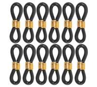 TEHAUX 100pcs Adjustable Black Poultry Leg Bands Soft and Gentle Rubber and Metal Material, Easy to Use Bird Leg Alignment Brace for Chicks, Ducks, and Newborn Poultry