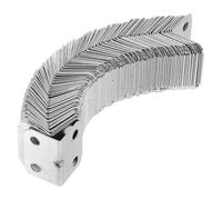 TEHAUX 100pcs Angle Corner Brackets Adjustable Joint Connector Table Top Fasteners Cold Rolled Steel Robust Support Versatile Application Silver for DIY Furniture Project