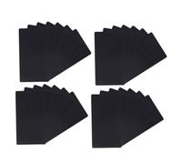 TEHAUX 100pcs Blank Aluminum Name Cards Smooth Engraving Metal Business Cards DIY Printing with Rounded Corners for Professional Personalised Membership Use