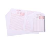 TEHAUX 100pcs Civil Service Exam Answer Booklet Bundle Public Office Exam Essay Writing Paper Civil Service Essay Writing Paper Answer Card