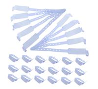 TEHAUX 100PCS Disposable Medical Id Wristbands for Adults Writable Hospital Identification Bands with Stain-Resistant Design Emergency Patient Bracelets for Accurate Data Management and