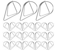 TEHAUX 100pcs Drop Shaped Paper Clips Office Paper Clips Small Paperclip Steel Material Lovely and Versatile Design Keep Things Organized for Office and Home Use