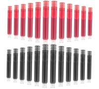 TEHAUX 100pcs Hongdian Fountain Pen Ink Refills Erasable Ink Cartridges for Calligraphy Art School Supplies Black Blue Red Replacement