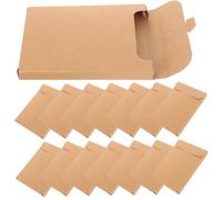 TEHAUX 100pcs Kraft Paper CD Dvd Storage Sleeves Multipurpose Protective Envelopes for Disc Holders Scratch-resistant Space-saving Design for Movie Game Music and CD Collectors