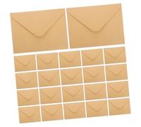 TEHAUX 100pcs Kraft Paper Envelopes with V Flap Brown Vintage Kraft Envelopes for Invitations Greeting Cards Letters Wedding Party Office and School Use