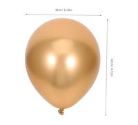 TEHAUX 100pcs Metallic Gold Balloons with Dual Shiny Chrome Finish Birthday Party Decorations for Wedding Graduation Shower Anniversary Events