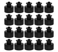 TEHAUX 100pcs Plastic Push Pull Bottle Caps Replacement Lid for Liquid Bottles and Cosmetic Containers, Lightweight and Resistant to Deformation, for Travel Adventures and Daily Use