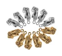 TEHAUX 100pcs Prayer Hand Pendant Charms for Jewelry Making Bulk Cross Charms Versatile Design