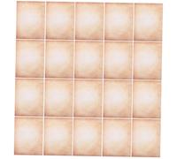 TEHAUX 100pcs Vintage Parchment Writing Paper Double-Sided Retro Craft Sheets for Invitations Certificates Journaling and DIY Old Fashioned Letter Stationery