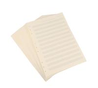 TEHAUX 100sheets Music Manuscript Paper Ruled Loose-leaf Notebook Refill for Musicians Student Staff Use Inner Core of Staff Ink-resistant Easy Erase No Lint