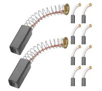 TEHAUX 10pcs 13x6x5mm Motor Carbon Brush Kit for Power Tool Replacement - Electric Motor Carbon Brushes for Drills Grinders Home Repair Woodworking Construction
