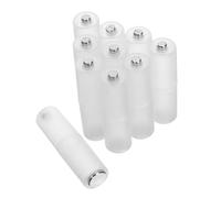 TEHAUX 10pcs Aaa to Aa Battery Converter Holder Lightweight PP Material Battery Adapter Tools for Electronic Devices Easy to Install and Remove