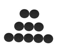 TEHAUX 10pcs Activated Carbon Cotton Filter Pads Cut to Fit Air Purifier and Litter Box Odor Remover for Kitchen Compost Bin and Home Ventilation