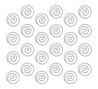 TEHAUX 10pcs Circular Paper Clips for Document Sorting, Silver Iron Spiral Paperclips with High Corrosion Resistance, Decorative and Creative Clips for School and Office Use