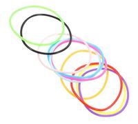 TEHAUX 10pcs Colorful Silicone Wristbands Lightweight Stretchy Jelly Bracelets Easy to Use Decorative Party Accessories for Women