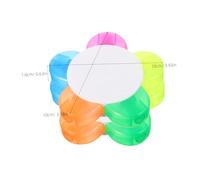 TEHAUX 10pcs Colors Petals Highlighters Floral Shape Watercolor Pens Multi-color Marker for Journal Planner School Supplies Office Stationery Compact and Travel-friendly