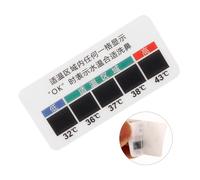 TEHAUX 10Pcs Liquid Crystal Temperature Strips for Nasal Rinsing Bottle Saline Solution Temp Testing Stickers Nose Cleaning Supplies