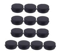 TEHAUX 10pcs Mini Cream Box Empty Makeup Cases 20ml Aluminium Portable Seamless Lid Closure for Home and Trip Simple Design Modern Art Beauty Cosmetic Supplies