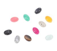 TEHAUX 10pcs Natural Stones Cabochons Cabochons Beads Assorted Color Half Round Natural Stone Creative Shape Beautiful Delicate Design Portable DIY Jewelry Making Accessories for Craft
