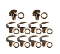 TEHAUX 10pcs Shoe Buckle Boot Hooks Shoelace Connectors Easy to Install Lightweight Metal Classic Design for Mountaineering and Outdoor Use