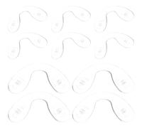 TEHAUX 10pcs Silicone Nose Pads for Glasses Flexible Air Cushion Design Prevent Slip Not Easy to Deform Suitable for Near-sighted Groups