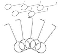 TEHAUX 10Pcs Stainless Steel Floor Drain Lifting Hooks Drain Removal Tool for Shower Grate Covers Bathroom Sink Strainer Hair Catcher Cleaner Accessories