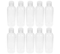 TEHAUX 10pcs Travel Bottles Toiletries Plastic Squeezy Travel Bottles for Lotion and Shampoo