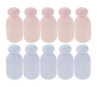 TEHAUX 10pcs Travel Shampoo Bottles 100ml Leak-proof Refillable Pe Plastic Squeeze Bottles with Flip Top Caps for Vacation and Office Use Portable Liquid Dispensers