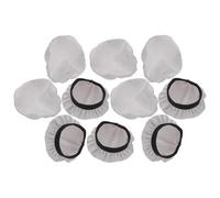 TEHAUX 10pcs Universal Headphone Ear Covers Replacement Made of Cotton Cloth Shock Absorption Feature, Washable and Stretchable Protective Ear Pad Covers Suitable for Traveling