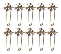 TEHAUX 10pcs Vintage Skull Brooch Pins for Women, Large Retro Lapel Pins with Angel Design, Creative Sweater and Jacket Decoration, Classic Metal Breastpin Set for Clothing Accessories
