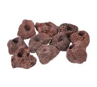 TEHAUX 10pcs Volcanic Rock Aquarium Decoration Fish Tank Stone with Stable Bottom and Fish Hide Features Suitable for Salt Water Tanks and Aquariums Natural Coffee Colour Ornamental Rock