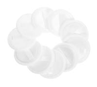 TEHAUX 10pcs White Cotton Loose Powder Pads for Gentle the Skin Application with Even and Smooth Finish, Powder Applicator for Face and Body Makeup