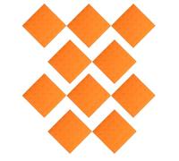 TEHAUX 10PCS Yellow PVC Tactile Brick Paving Tiles for The Blind Non-Slip Blind Floor Bricks with Raised Dots Sturdy Pavement Covering for Sidewalks and Pathways