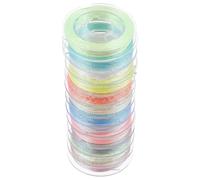 TEHAUX 12-Color Luminous Embroidery Thread Set 3-Strand Polyester Sewing Thread for Daily Use Multi-Function Clothes Stitching and DIY Crafting Convenient Glow-in-The-Dark for Hand and