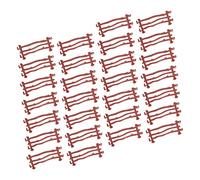 TEHAUX 120pcs Miniature Simulation Fence Toys for Sand Table Layout 1:64 Scale Fencing Accessories Double Hook Design for Garden and Military Diorama
