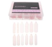 TEHAUX 120pcs Pink Silicone Nail Art Molds for DIY and Professional Use Flexible Snowflake Nail Templates for Holiday and Year-Round Art Projects Reusable Resin Design Stencils