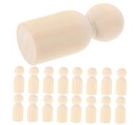 TEHAUX 120pcs Wooden Man Ornaments Unfinished Decorative Peg People for DIY Crafts Dollhouse Figures Boys and Girls Art Projects Educational Toys