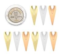 TEHAUX 12pcs Bookmark Page Marker Book Darts Brass Metal Mini Clips Assistant for Reading Organizing Documents and Files Decoration for Your Book Gift for Mother's Day