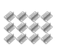 TEHAUX 12pcs Cabinet Door Pivot Hinges with Four-fold Mechanism, Iron Inset Hinges for Cabinet Doors, 180 Degree Folding with Silent Operation, Suitable for Office Storage Units
