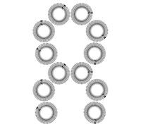 TEHAUX 12pcs Elastic Hairbrush Circle Comb Hair Clip Flexible Invisible Headbands for Women Styling Comb Headband Hair Wrap Holders