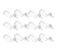 TEHAUX 12pcs Glass Dropper Bottles Portable Practical Refillable Containers 5ml Capacity Leakproof Design for Liquids Essential Oils Home Stores