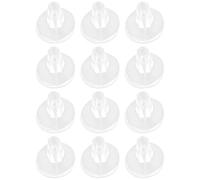 TEHAUX 12pcs Grip Pads Gel Nonskid Sandals Pads Self Adhesive Cushioned to Avoid Skin Friction for Flip-Flops and Slippers