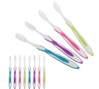 TEHAUX 12pcs Nano Soft Bristle Toothbrush Extra Soft Large Head for Adults Sensitive Gum Care Travel Portable Household Use