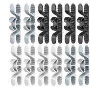 TEHAUX 12pcs Silicone Appliance Cord Organizer for Kitchen Heat Resistant Cable Wrap Clips with Adhesive Fit for Mixers Coffee Machines Air Fryers Safety Cord Management for Tidy Storage