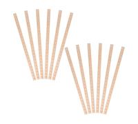 TEHAUX 12pcs Solid Wood Wall Molding Trim, 15.9in X 18mm Decorative Chair Rail Strip for Interior Use, Preventing Deformation and Seamlessly Connecting Furniture Elements, Rustic