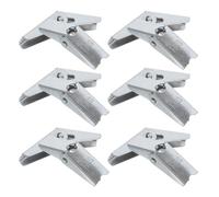 TEHAUX 12pcs Toggle Anchors for Drywall Galvanized Iron M6 Silver Secure Quick Installation for Gypsum Board, Water Heaters and Fixed Lamps
