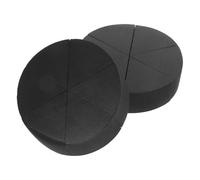 TEHAUX 12pcs Triangle Makeup Sponges Beauty Puff Black Polyurethane Blending Foundation Natural-looking Finish Cosmetic Applicator for Face Makeup