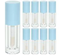 TEHAUX 14ml Refillable Lip Balm Tubes with Wand, 14pcs Plastic Lip Gloss Containers for Travel and DIY Makeup