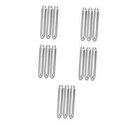 TEHAUX 15 pcs Stainless Steel Toilet Paper Replacement Spindle Spring Loaded Rollers for Bathroom Tissue Holders Roll Holder Rods Easy to Clean and Install