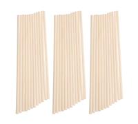 TEHAUX 150pcs Natural Round Wood Dowel Rods Unfinished Craft Sticks for DIY Projects Cake Support Rods Lollipop Popsicle Wooden Sticks Easy to Cut and Paint